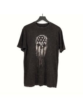 HOWITZER Clothing We The People Skull Tee Brown M